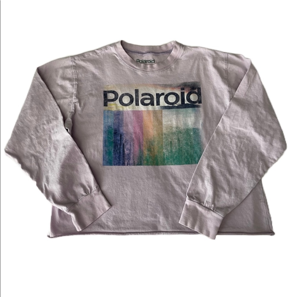 POLAROID crop long sleeved tee - juniors LG
